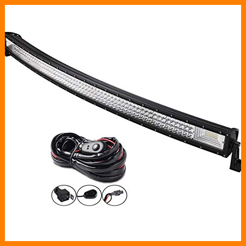 【 Mejor precio en oferta de 】✔️️ AUXTINGS 42 pulgadas 540W Curvo triple fila 7D LED barra de luz de trabajo Spot Flood Combo Beam DC 12V-24V 6000K vehículos todoterreno 4x4 Atvs Utvs