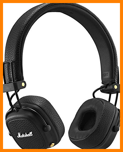 【 Mejor precio en oferta de 】✔️️ Marshall Major III Auriculares Bluetooth Plegables (Supraaural, Diadema, Inalámbrico y alámbrico, 20-20000 Hz, 97 Db), Negro
