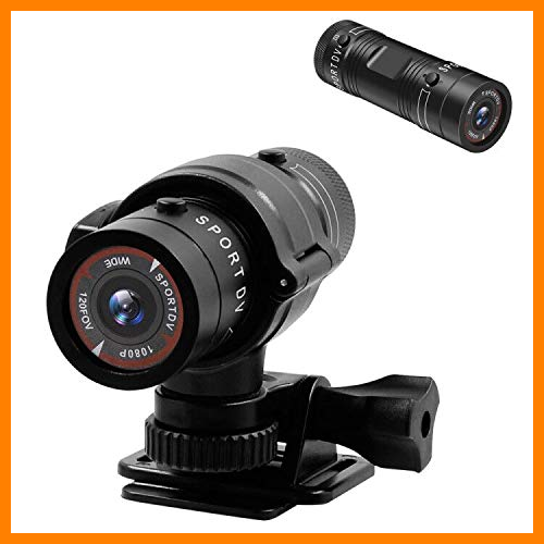 【 Mejor precio en oferta de 】✔️️ UYIKOO Cámara Deportiva, Cámara de la Motocicleta, Cámara de la Bicicleta, HD 1080P Mini Cámara Oculta 120° Gran Angular de Acción con la Grabación en Bucle