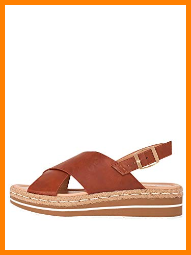 【 Mejor precio en oferta de 】✔️️ Marypaz, Sandalia Plataforma de Esparto Moda Verano para Mujer Marrón 37 EU