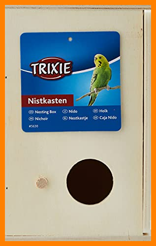 【 Mejor precio en oferta de 】✔️️ Trixie Caja Nido Periquitos, Madera, 21 x 13 x 12 cm, Pájaros