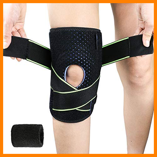 【 Mejor precio en oferta de 】✔️️ Bearbro Rodillera de Neopreno, Rodillera Menisco Ligamento Deportiva Ajustable Protector para Deportes, Correr, Levantamiento de Pesas, Entrenamiento Mujeres y Hombres