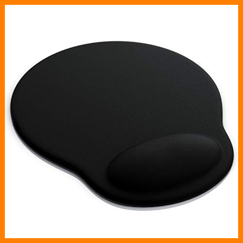 【 Mejor precio en oferta de 】✔️️ TITANWOLF - Alfombrilla de ratón con cojín de Gel - Apoyo reposamuñecas ergonómico de Memoria - Mousepad Grande 23 x 19 cm - Hidrófugo y Lavable - para Trabajo en Escritorio Oficina PC portátil