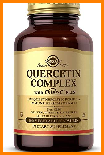 【 Mejor precio en oferta de 】✔️️ Solgar Quercitina Complex con Ester-C Plus Cápsulas vegetales - Envase de 100