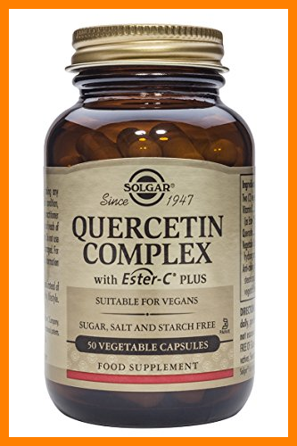 【 Mejor precio en oferta de 】✔️️ Solgar Quercitina Complex con Ester-C Plus Cápsulas vegetales - Envase de 50