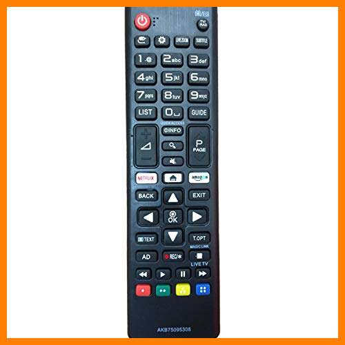 【 Mejor precio en oferta de 】✔️ Nuevo Mando de reemplazo para el LG TV AKB75095308 Ajuste para Varios TV Ultra HD de LG con Netflix Amazon Botones 43UJ6309 49UJ6309 60UJ6309 65UJ6309 - No se Requiere configuración Control Remoto