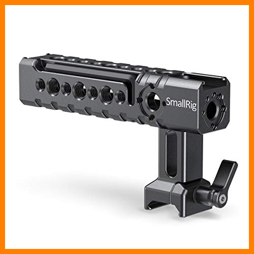【 Mejor precio en oferta de 】✔️️ SMALLRIG NATO Clamp Handle para Cámara Cage, Mango con Flash Zapato Incorporado para Jaula - 1955