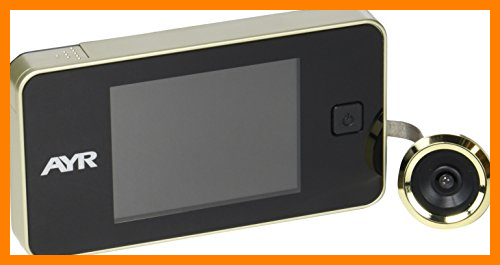 【 Mejor precio en oferta de 】✔️ AYR 752 Mirilla Digital de Puerta, Latón, 125 x 68 x 15 mm