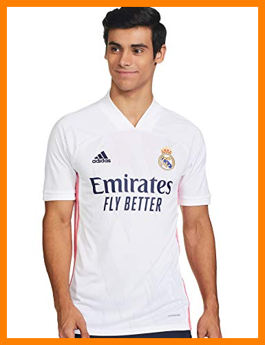 【 Mejor precio en oferta de 】✔️ Adidas Real Madrid Temporada 2020/21 Camiseta Primera Equipación Oficial, Unisex, Blanco, XXL