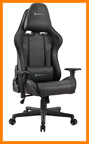 【 Mejor precio en oferta de 】✔️ Newskill Kitsune - Silla gaming profesional (Inclinación y altura regulable, reposabrazos 2D ajustables, base en nylon, reclinable 180º), Color Negra