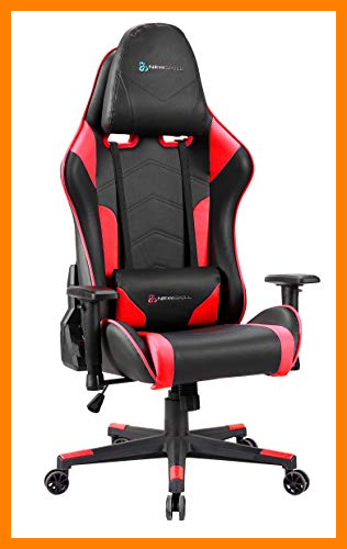 【 Mejor precio en oferta de 】✔️ Newskill Kitsune - Silla gaming profesional (Inclinación y altura regulable, reposabrazos 2D ajustables, base en nylon, reclinable 180º), Color rojo, piél sintética
