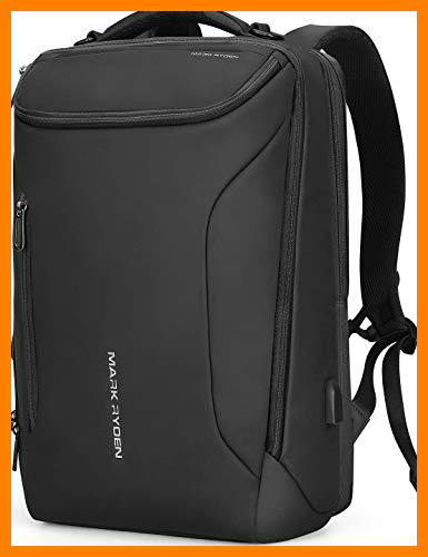 【 Mejor precio en oferta de 】✔️ MARK RYDEN Mochila Impermeable para Hombres portátiles. Mochila Moderna para Viajes universitarios al Aire Libre con Puerto USB y portátil de 17.3 Pulgadas