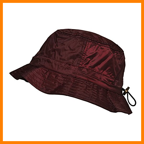【 Mejor precio en oferta de 】✔️ TOUTACOO, Gorro para la Lluvia en Nailon - Ajustable (08-Burdeos/S)