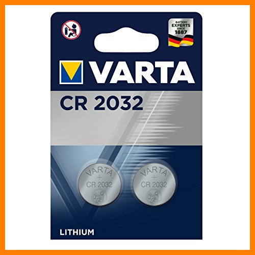 【 Mejor precio en oferta de 】✔️ Varta Pila de botón de litio de 3 V Electronics CR2032, pilas de botón en un blíster original de 2 unidades