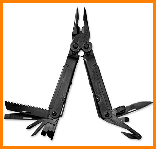 【 Mejor precio en oferta de 】✔️ SOG PowerLock V-Cutter Black Multiherramienta, Unisex Adulto, Negro, 0