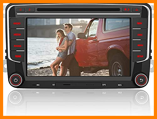 【 Mejor precio en oferta de 】✔️ AWESAFE Radio Coche 7 Pulgadas con Pantalla Táctil 2 DIN para Volkswagen, Autoradio para VW Passat Seat Golf Skoda y etc. con Bluetooth/GPS/FM/RDS/CD DVD/USB/SD/RCA, Apoyo Mandos Volante