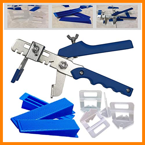 【 Mejor precio en oferta de 】✔️ Sistema de nivelación de Azulejos - Kit de inicio 1-3 mm, ayuda Levello para la colocación de pavimentos y baldosas para espesores de 3-12 mm (Kit F2-600 Lengüetas, 200 Cuñas, Alicates, 3,0mm)