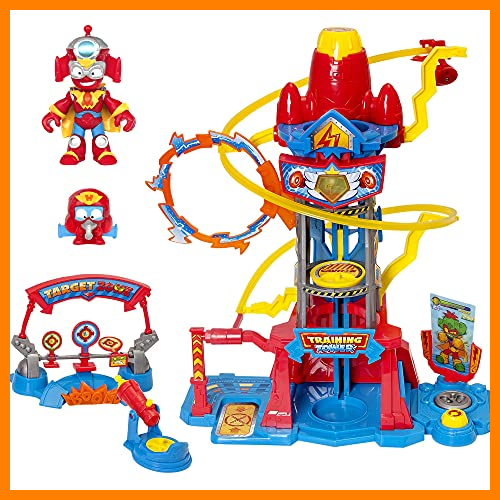 【 Mejor precio en oferta de 】✔️ SUPERTHINGS Training Tower – Torre de entrenamiento con luces y sonido, 1 SuperThing y 1 Kazoom Kid exclusivo. 3 zonas de entrenamiento, aprende a volar, disparar y luchar.