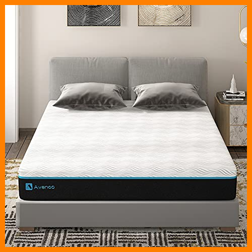 【 Mejor precio en oferta de 】✔️ Avenco Colchón 105×190 viscoelástico,Espuma colchon,Grosor 20 cm, Certificada CertiPUR-US,100 Noches de Prueba,garantía de 10 años proporcionada por Avenco, Colchón en Caja