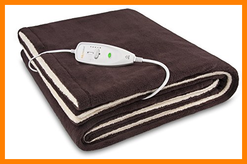 【 Mejor precio en oferta de 】✔️ Medisana HDW 60227 Manta eléctrica 120 W, 4 niveles de temp., desconexión automática a los 180 minutos, marrón/beige, 180 x 130 cm, 1.8 kg