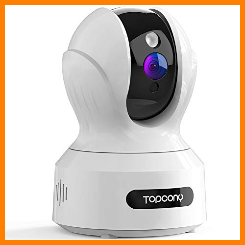 【 Mejor precio en oferta de 】✔️ Topcony Cámara de Vigilancia WiFi Interior,1080P Cámara Seguvidad, Cámara IP para Bebé y Mascotas con Visión Nocturna Detección de Movimiento Intercomunicación Compatible con Alexa