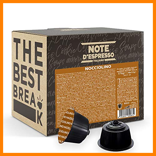 【 Mejor precio en oferta de 】✔️ Note d'Espresso - Avellana - Cápsulas compatibles con Cafeteras NESCAFE'* DOLCE GUSTO* - 48 caps
