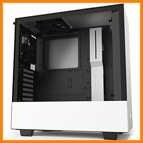 【 Mejor precio en oferta de 】✔️ NZXT H510 - Caja PC Gaming Semitorre Compacta ATX - Panel frontal E/S Puerto USB de Tipo C - Panel lateral de Cristal Templado - Preparado para Refrigeración líquida - Blanco/Negro