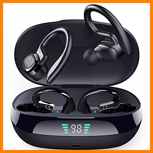 【 Mejor precio en oferta de 】✔️ Auriculares Inalambricos Deportivos,Auriculares Bluetooth 5.0 con IPX65 Impermeable con Sonido HiFi estéreo 6D para Entrenamiento,Trabajo,Correr