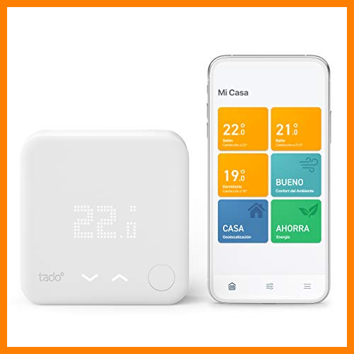 【 Mejor precio en oferta de 】✔️ tado° Termostato Inteligente Cableado Kit de Inicio V3+ – Control inteligente de calefacción, Instálalo tú mismo, Designed in Germany, trabaja con Amazon Alexa, Siri & Asistente de Google