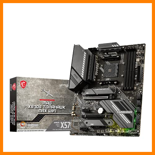 【 Mejor precio en oferta de 】✔️ MSI MAG X570S TOMAHAWK MAX WIFI Placa base gaming ATX - Soporta procesadores AMD Ryzen Serie 5000, AM4 - Mystic Light, VRM de 60A, DDR4 Boost (5100MHz/OC), 2 x PCIe 4.0 x16, 2 x M.2 Gen4 x4, Wi-Fi 6E