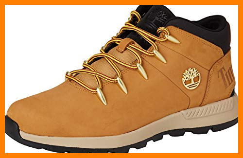 【 Mejor precio en oferta de 】✔️ Timberland Sprint Trekker Mid, Botas Chukka Hombre, Amarillo Wheat Nubuck, 45.5 EU