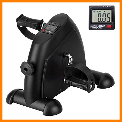 【 Mejor precio en oferta de 】✔️ Mini Bicicleta Estáticas para Fitness,Pedaleador Estaticos,Máquinas de piernas de Apartamento Digital y Pedal Antideslizante, Ligera, Resistencia Ajustable,Facil de Usar ​y Almacenamiento