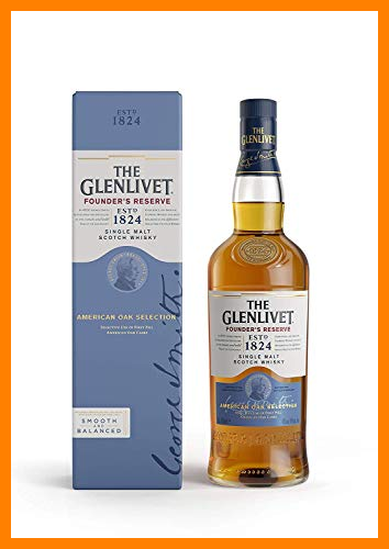 【 Mejor precio en oferta de 】✔️ The Glenlivet Founder's Reserve Whisky Escocés de Malta- 700 ml