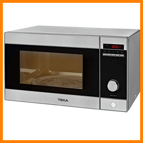 【 Mejor precio en oferta de 】✔️ Teka - Microondas Grill, Modelo MWE 230 G, 23 Litros, 5 Niveles de potencia, 800-1000 W, Acero Inoxidable Gris y Negro, 29.3 x 48.5 x 38.6 cm