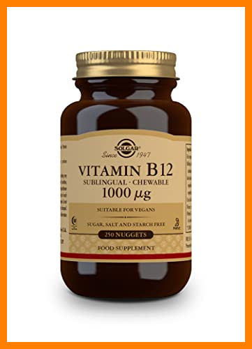 【 Mejor precio en oferta de 】✔️ Solgar | Vitamina B12 1000 Mcg (Cianocobalamina) | Energía, Equilibrio Psicológico, Reduce el Cansancio | 250 comprimidos masticables sublinguales | Sabor Cereza Natural