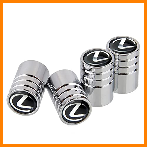 【 Mejor precio en oferta de 】✔️ TGFOD 4 Piezas Tapas para Válvulas Neumático de Coche Metal, para Lexus, Antipolvo Antirrobo Tapas de Rueda de Coche Aire Cabezales Madre Tapones Cubierta