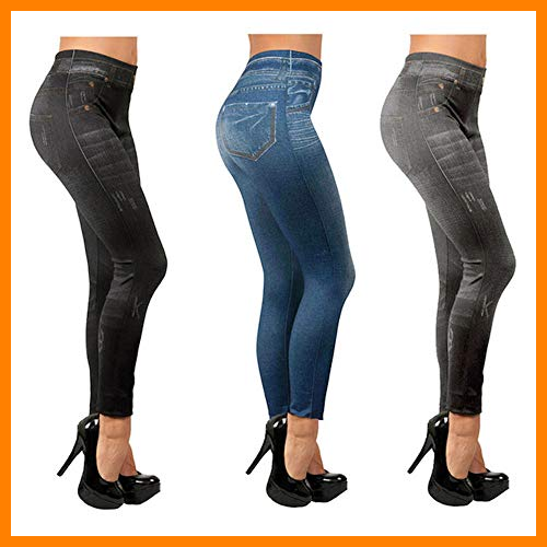 【 Mejor precio en oferta de 】✔️ Slim Jeggings, Varios, S-M, Pack de 3