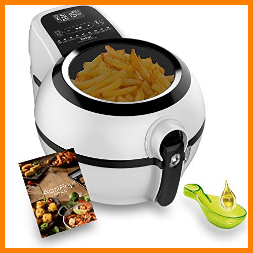【 Mejor precio en oferta de 】✔️ Tefal Actifry Genius Snaking FZ761015 - Freidora sin aceite, de aire 1.2 kg, con 9 programas automáticos y accesorio para snacks, panel táctil intuitivo e incluye recetario, apto lavavajillas