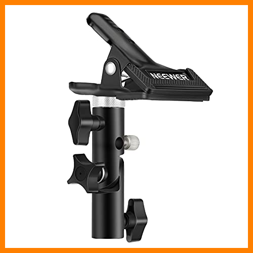 【 Mejor precio en oferta de 】✔️ Neewer - Pinza-Abrazadera para Soporte de Reflector de luz de Estudio de fotografía. Compatible con pies de luz de Perno de 5/8"