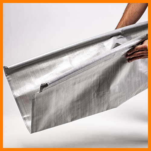 【 Mejor precio en oferta de 】✔️ UPP Lona multifunción para Recoger Hojas, podas, residuos de jardín I Lona y Bolsa para recolección y Transporte de Hojas en Patio y jardín, Muy Resistente, Impermeable (80 x 100 cm, Polietileno)