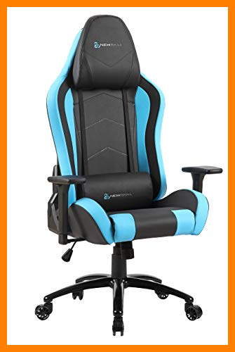 【 Mejor precio en oferta de 】✔️ Newskill Takamikura - Silla gaming profesional (inclinación y altura regulable, reposabrazos ajustables, reclinable 180º), Color Azul