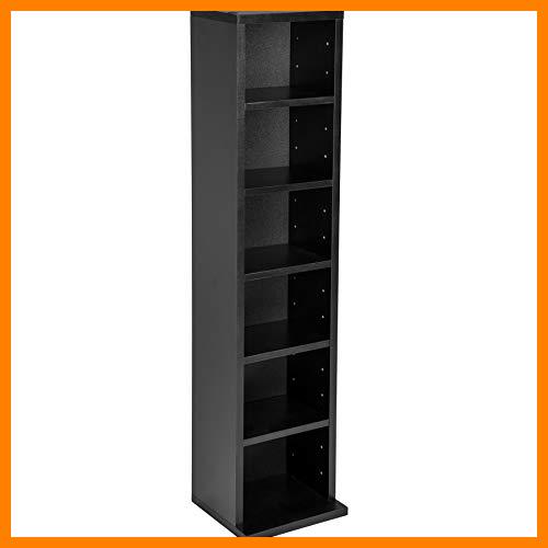 【 Mejor precio en oferta de 】✔️ TecTake Estante de CD DVD Shelf archivado 102 CDs DVDs (Negro | no. 401701)