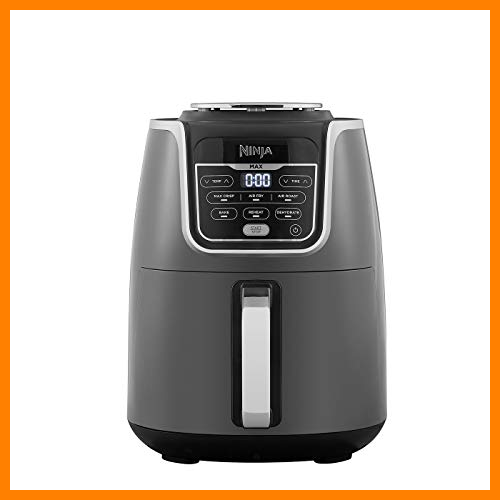 【 Mejor precio en oferta de 】✔️ Ninja Air Fryer MAX, Freidora sin Aceite [AF160EU] 6 funciones de cocción, Max Crisp, Asar, Hornear, Recalentar, Deshidratar y Freidora de aire, 5.2 litros, 1750W, Gris/ Negro