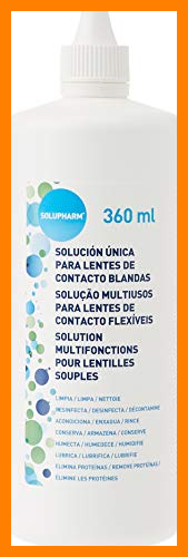【 Mejor precio en oferta de 】✔️ Solupharm Solución Única para Lentes de Contacto Blandas - Paquete de 2 x 360 ml - Total: 720 ml