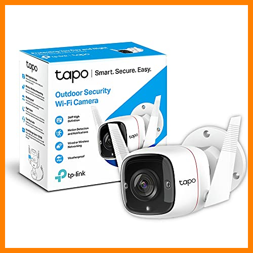 【 Mejor precio en oferta de 】✔️ TP-Link TAPO C310 - Camara Vigilancia WiFi Exterior Interior,Resolución 3MP, IP66 con Visión Nocturna, Detección de Movimiento y Alarma Instantánea, Control con App IOS, Android, Compatible con Alexa