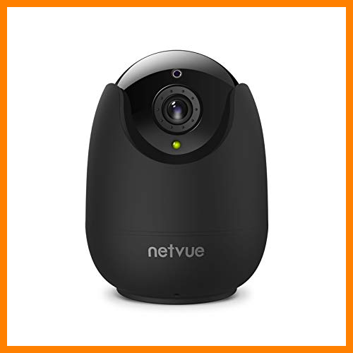 【 Mejor precio en oferta de 】✔️ Netvue Camara Vigilancia WiFi Interior 1080P, Camaras Vigilancia Domicilio WiFi Audio Bidireccional Compatible con Alexa, Camara Seguridad Vista 360°, Detección de Movimiento & Alerta Instantánea