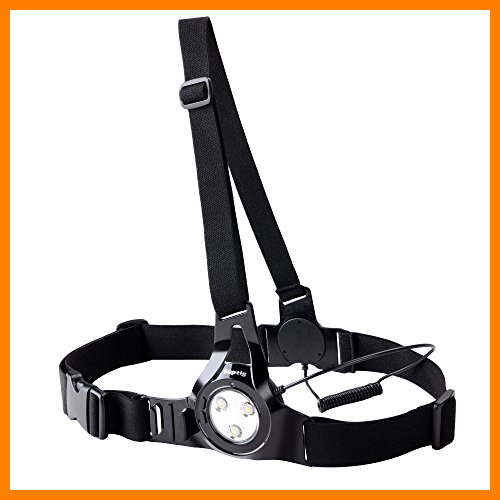 【 Mejor precio en oferta de 】✔️ Suptig Luz Para Correr, luces de advertencia de marcha nocturna, luz de marcha LED, Luz del Pecho Recargables 2600 ma batería recargable incorporada