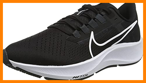 【 Mejor precio en oferta de 】✔️ Nike Air Zoom Pegasus 38, Zapatillas para Correr Hombre, Black/White-Anthracite-Volt, 41 EU