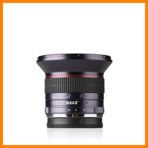 【 Mejor precio en oferta de 】✔️ Meike 12mm F/2.8 Ultra Wide Angle Manual Foucs Prime Lens for Sony E Mount APS-C Mirrorless Cameras A7III A9 NEX3 A6400 A5000 A6500