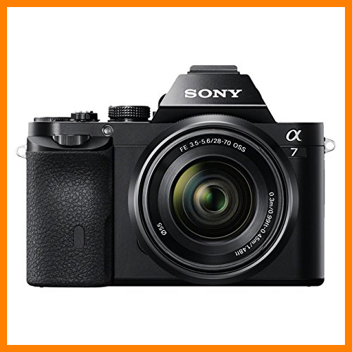 【 Mejor precio en oferta de 】✔️ Sony Alpha ILCE-7K - Cámara EVIL (sensor Full Frame de 35 mm, 24.3 Mp, procesado en 16 bits, visor OLED, vídeo Full HD, Wi-Fi y NFC, objetivo 28-70 mm f/3.5-5.6 OSS), color negro